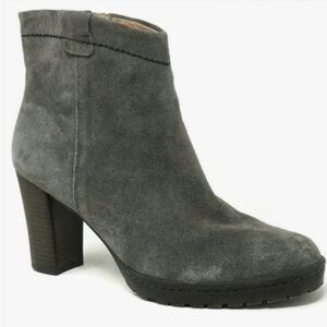 BIALA Gray Suede Ankle Boots
